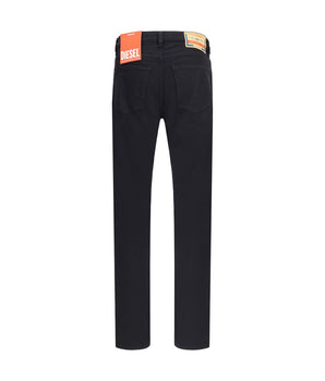 Diesel Black Cotton Slim Fit Jeans