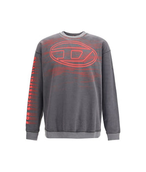 Diesel Gray Cotton Sweatshirt