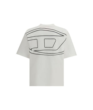Diesel White Cotton T-Shirt