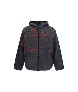 Diesel Black Polyester Sweatshirt