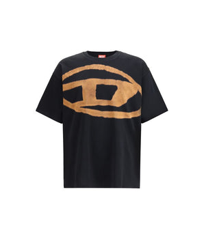Diesel Black Cotton T-Shirt