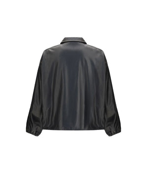 Diesel Black Polyester Biker Jacket