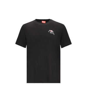 Diesel Black Cotton T-Shirt
