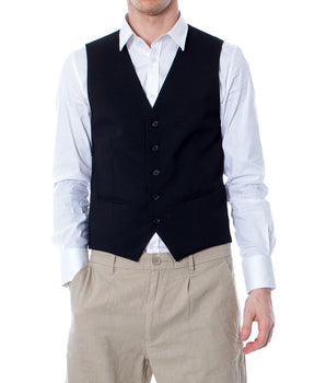 Selected Black Polyester Waistcoat