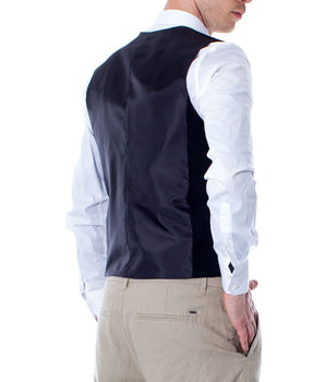 Selected Black Polyester Waistcoat