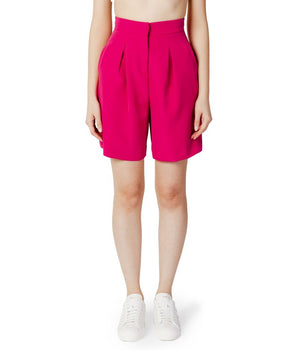 Hinnominate Pink Polyester Bermuda Shorts