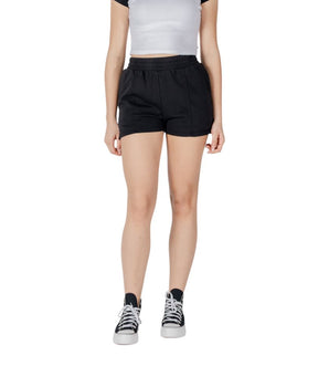 Converse Black Cotton Bermuda Shorts