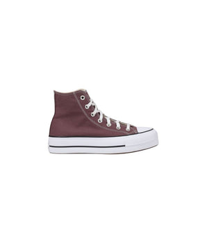 Converse Purple Fabric Platform Sneakers