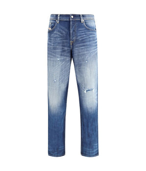 Diesel Blue Cotton Slim Fit Jeans