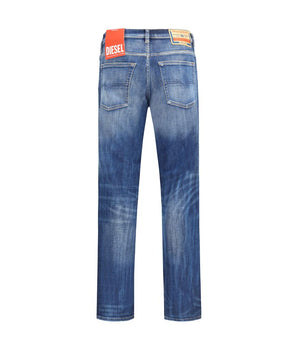 Diesel Blue Cotton Slim Fit Jeans