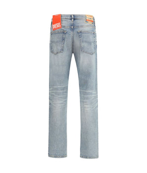 Diesel Blue Cotton Tapered Jeans
