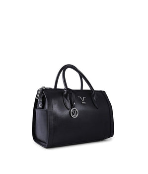 19V69 Italia Black Leather Handbag
