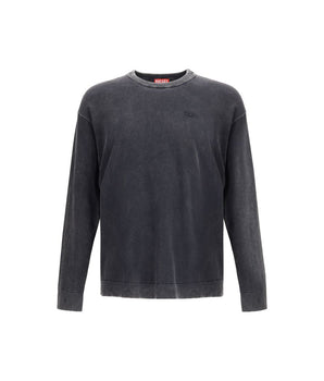 Diesel Gray Cotton Sweatshirt