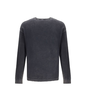 Diesel Gray Cotton Sweatshirt