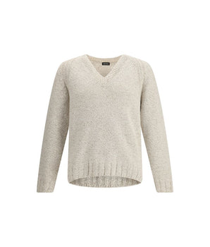 ZEGNA Cream Cashmere Cashmere Sweater
