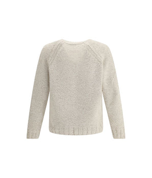 ZEGNA Cream Cashmere Cashmere Sweater