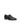 Santoni Black Calf Leather Bos Taurus Slip-On Loafers