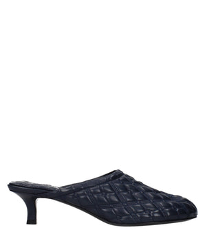 Burberry Blue Leather Slippers