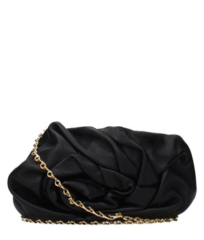 Burberry Black Leather Clutch Bag
