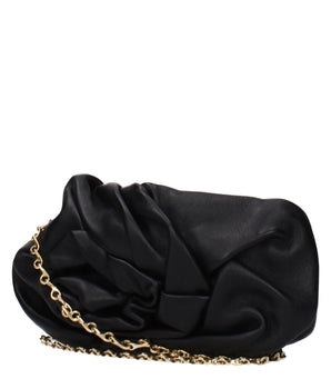 Burberry Black Leather Clutch Bag