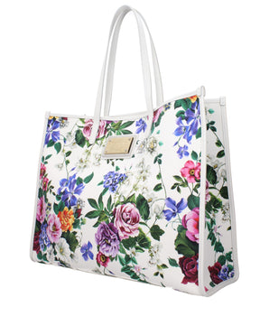 Dolce & Gabbana White Fabric Shoulder Bag