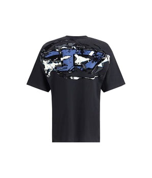Diesel Black Cotton T-Shirt