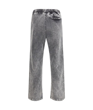Diesel Gray Cotton Casual Pants