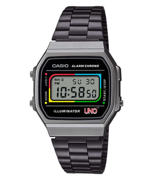Casio Black Stainless Steel Digital Watch
