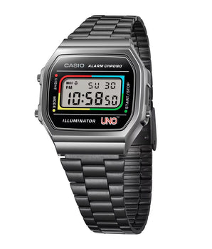 Casio Black Stainless Steel Digital Watch