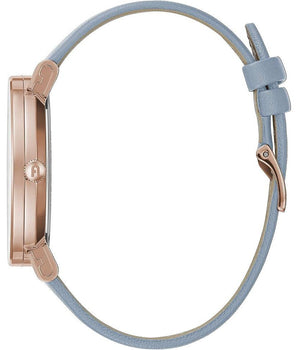 Furla Blue Leather Dress Watch