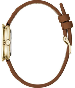 Furla Brown Leather Dress Watch