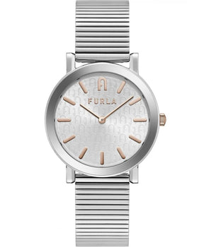 Furla Gray Stainless Steel Dress Watch