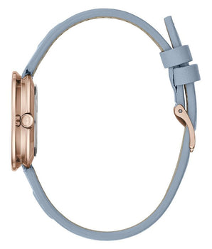 Furla Blue Leather Dress Watch