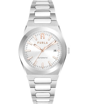 Furla Gray Stainless Steel Dress Watch