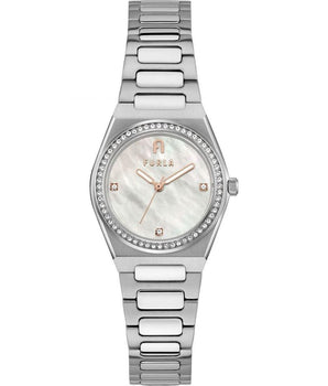 Furla Gray Stainless Steel Dress Watch