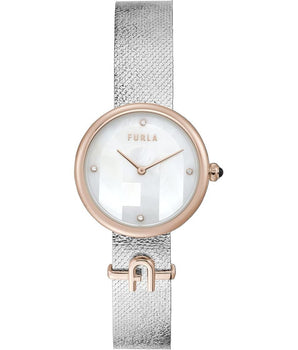 Furla Gray Stainless Steel Dress Watch
