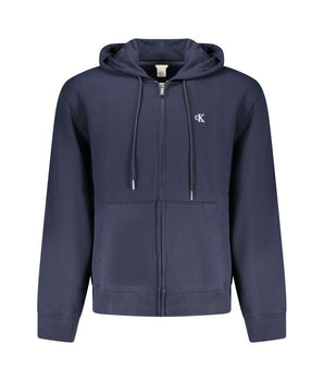 Calvin Klein "Blu Cotton Men's Hooded Sweatshirt"