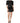 Dolce & Gabbana Black Embellished Short Sleeve Sheath Dress