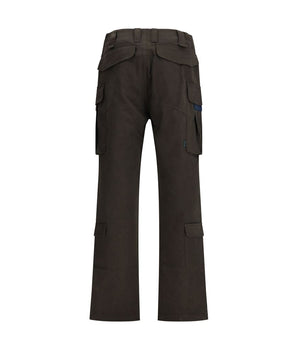 GR10K Brown Cotton Cargo Pants