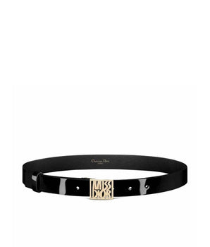 Dior Black Leather Regular Belt