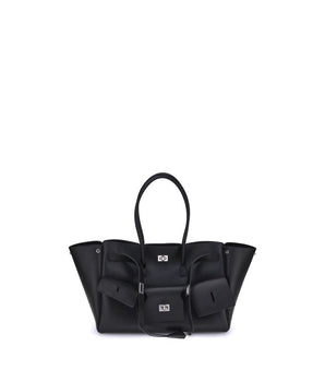 Balenciaga Black Calf Leather Bos Taurus Shoulder Bag