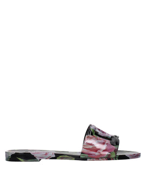 Dolce & Gabbana Black Cotton Slippers