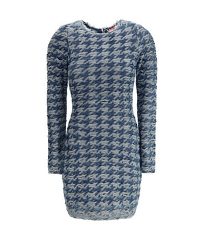 Diesel Blue Cotton Casual Dress