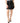 Dolce & Gabbana Black Polyester Zipper High Waist Mini Skirt
