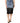 Dolce & Gabbana Blue Black Cotton Denim Sheer Midi Skirt