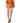 Dolce & Gabbana Metallic Orange Viscose High Waist Mini Skirt