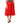 Dolce & Gabbana Glossy Red Polyester High Waist Midi Skirt