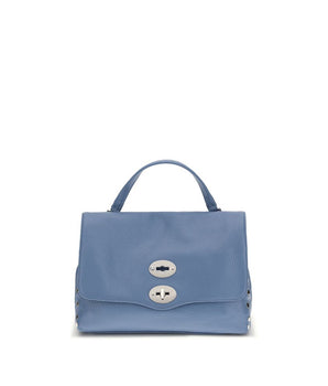 Zanellato Blue Calf Leather Bos Taurus Shoulder Bag