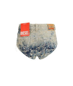 Diesel Light Blue Cotton Bermuda Shorts
