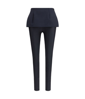 Diesel Black Polyester Casual Pants